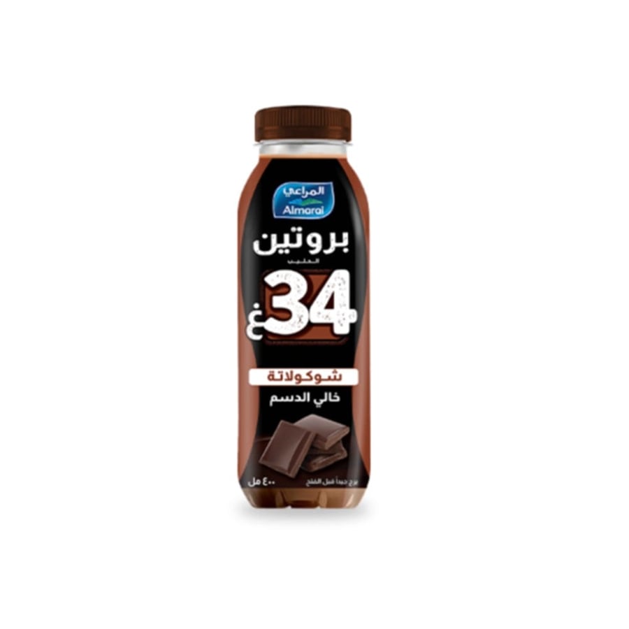 المراعي حليب بروتين 400 مل بالشوكلاتة خالي الدسم