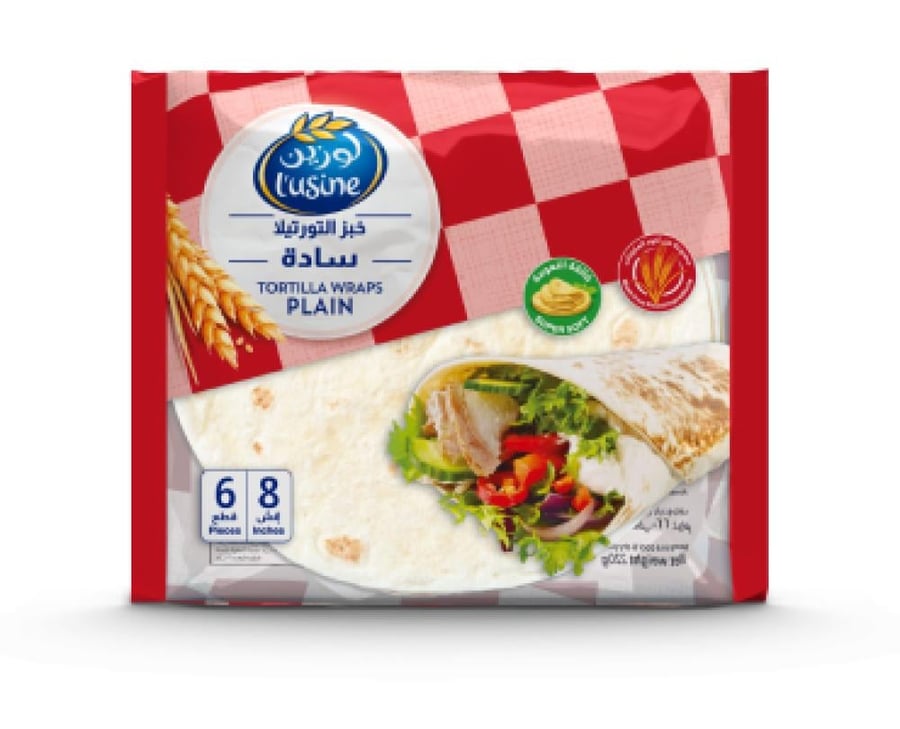 لوزين تورتيلا ابيض 240 جرام * قطع مقاس 8 انش