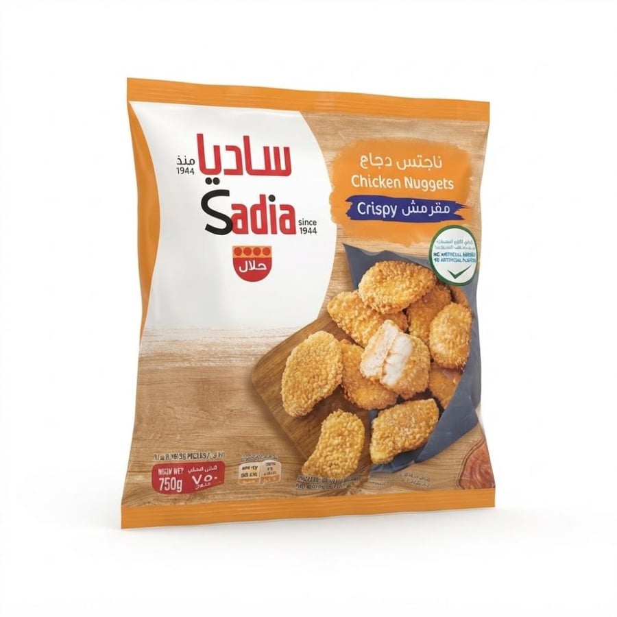 ساديا ناجتس الدجاج  مقرمش 750جرام