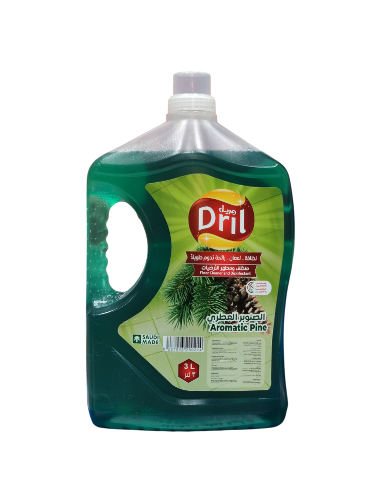 Drill disinfectant floor cleaner with aromatic pine scent 3 liters