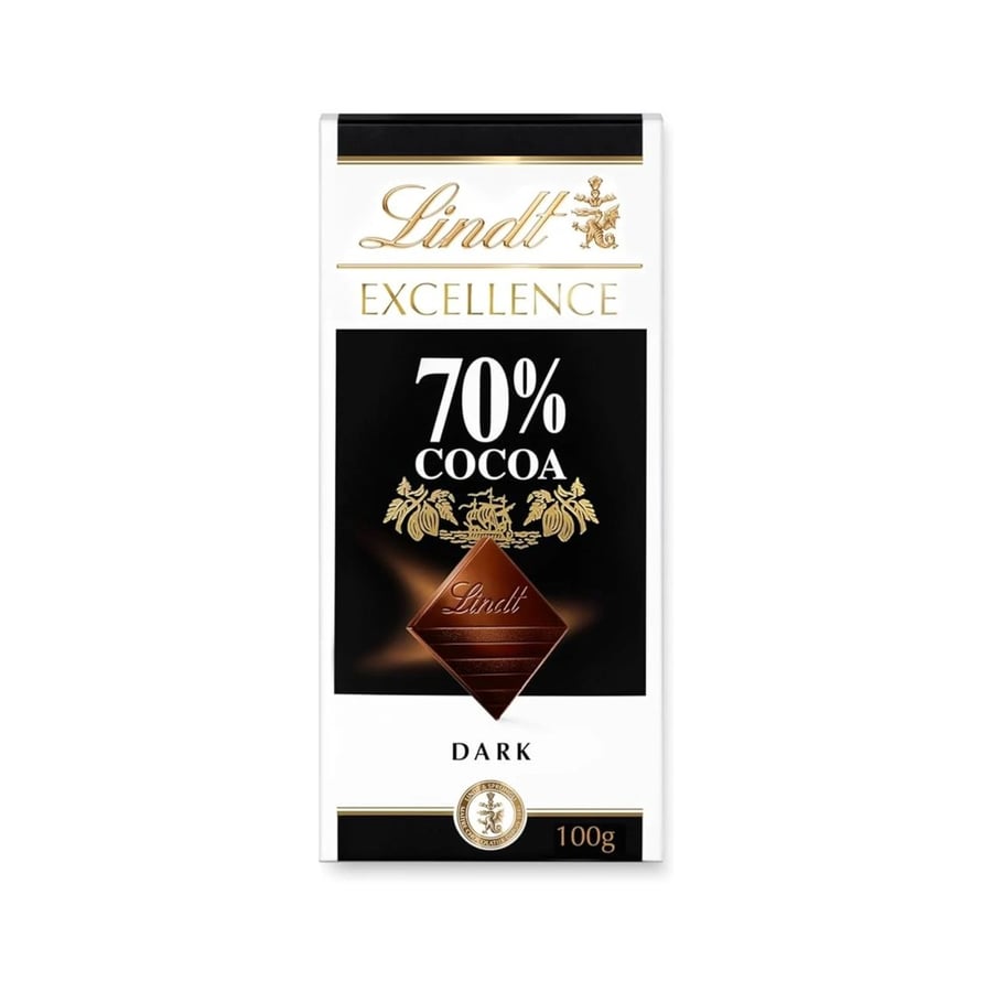 Lined chocolate cocoa and dark 100 grams (70% cacao)