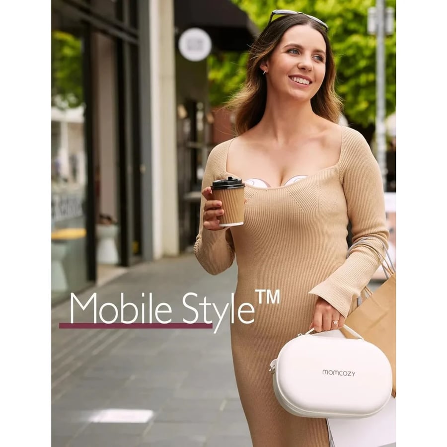 مضخة حليب الثدي مومكوزي M6 مزدوجة – أحمر