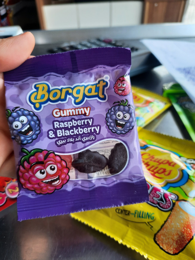 Gummy blackberry and raspberry 10