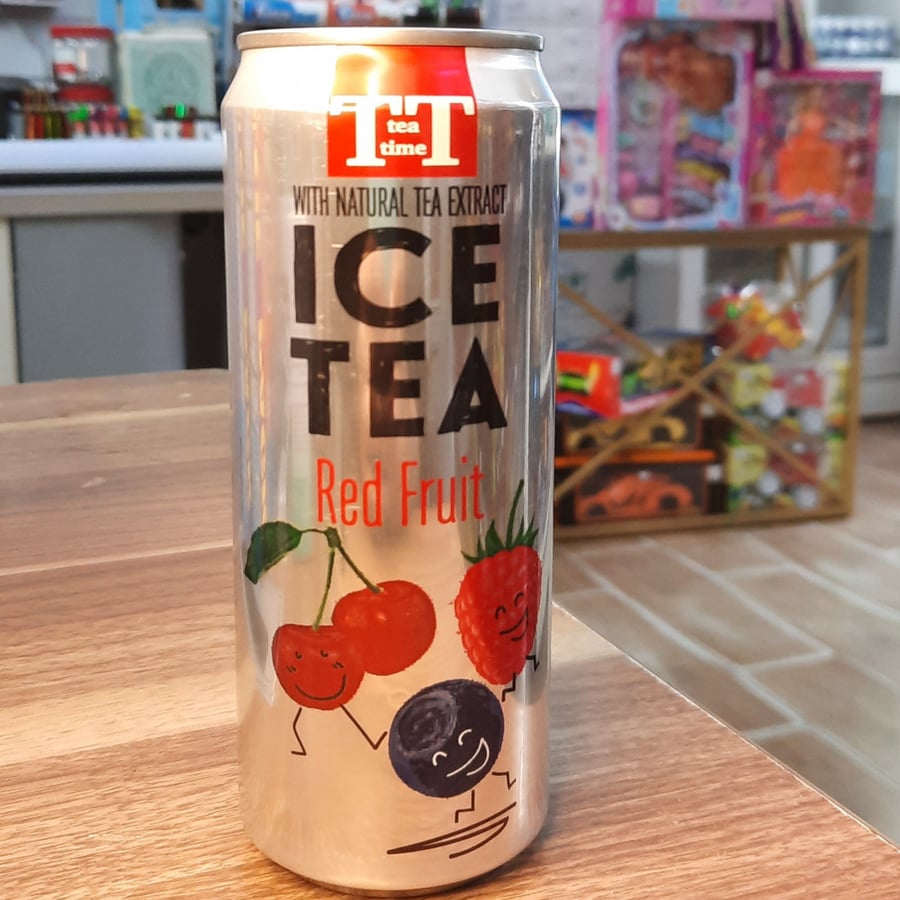 ايس تي تي تايم بنكهة الفواكه الحمراء 330ml Ice Tea Tea Time Red Frd Fruit