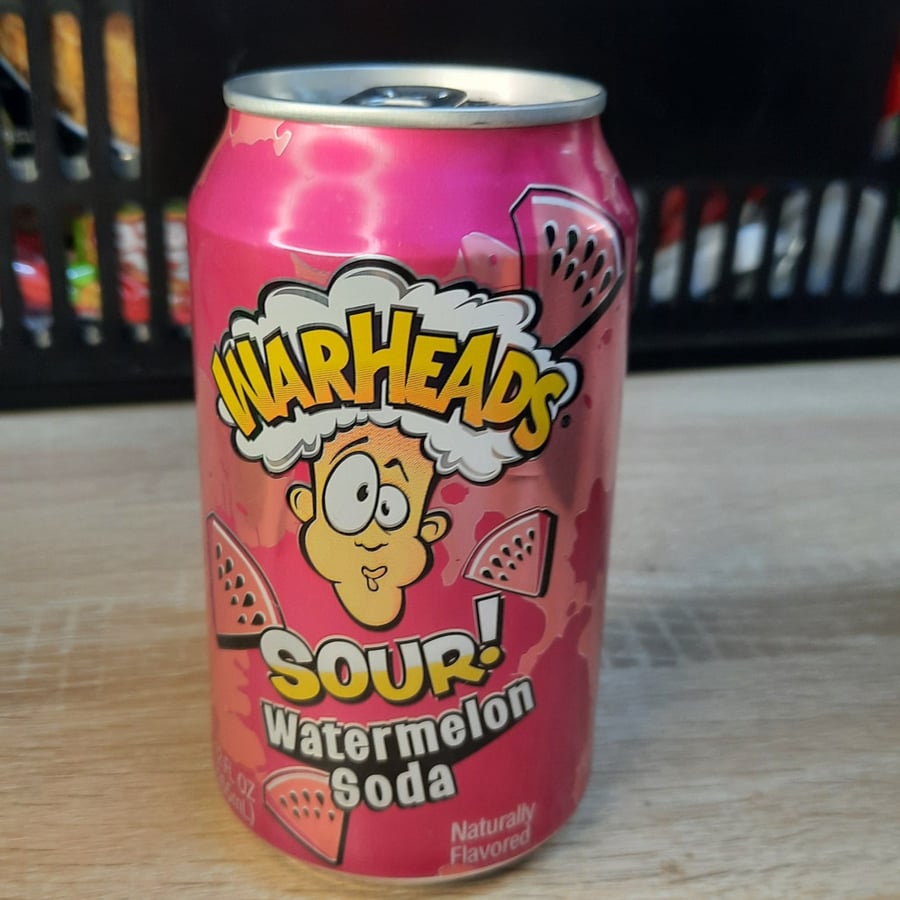 WARHEADS ! SOUR watermelon soda