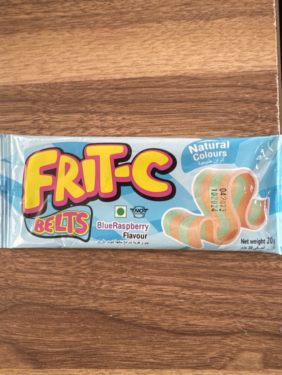 حلوى شرائح بنكهة التوت الأزرق Frit-c BlueRaspberry
