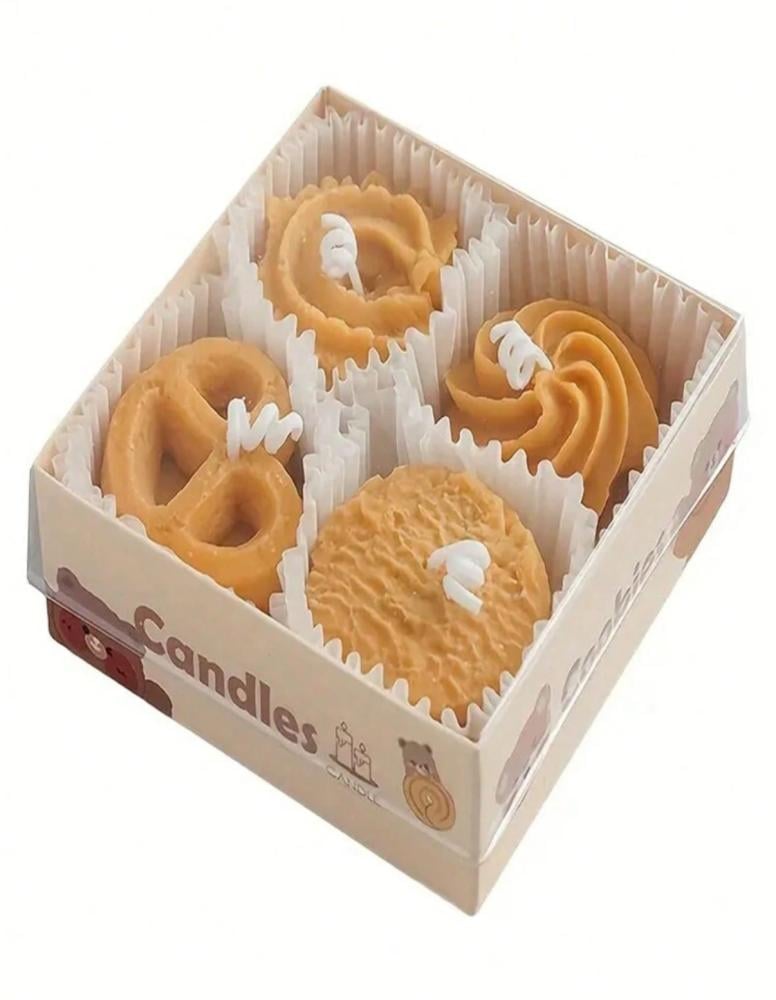 Butter biscuit shaped candles