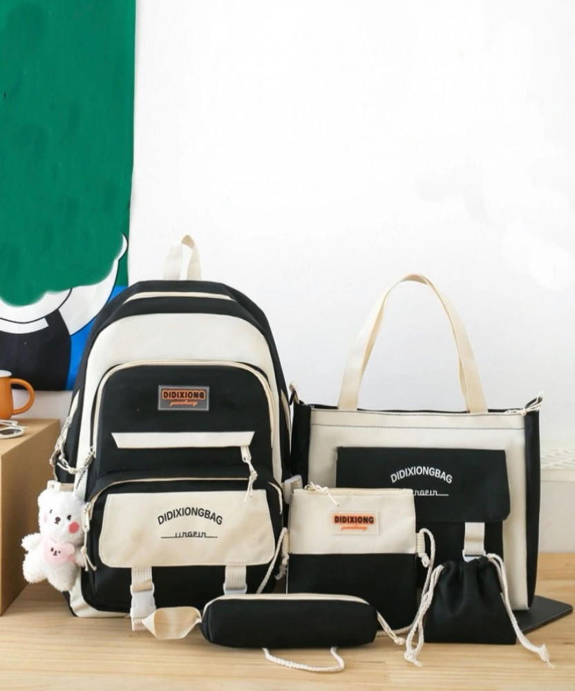 Backpack set, high-quality material, 5 pieces