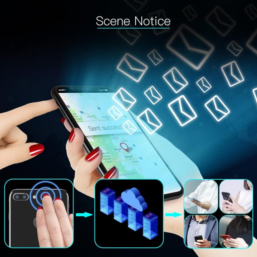 شريحة NFC الذكية من بلوميكس رقاقة بطاقة NFC مدمجة يمكن الطلاء فوقها لاخفائها