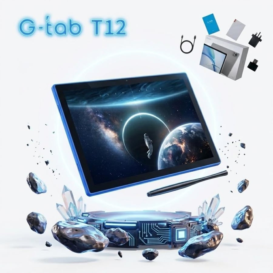 تابلت T12 جي تاب ‎10.1‎ إنش 4GB+128GB أندرويد 15 – G-Tab T12