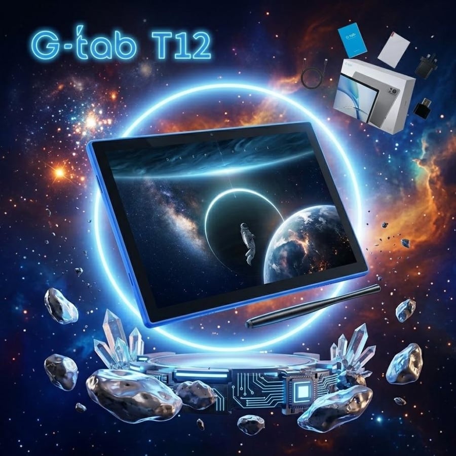 تابلت T12 جي تاب ‎10.1‎ إنش 4GB+128GB أندرويد 15 – G-Tab T12