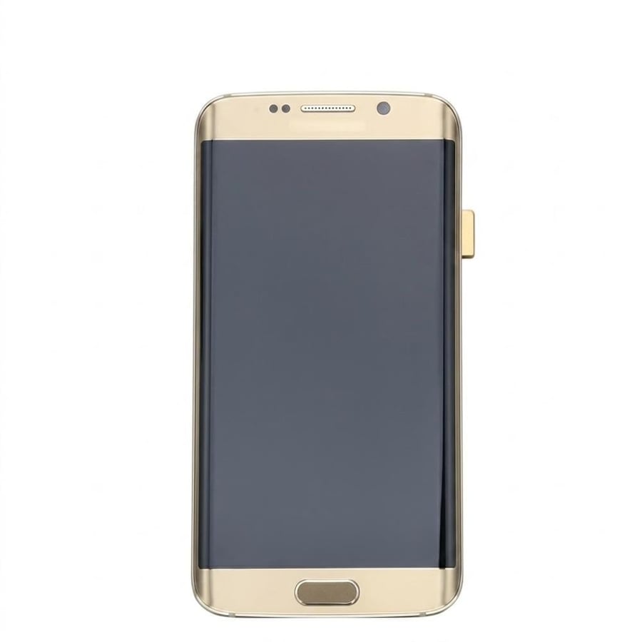 شاشة سامسونج Galaxy S6 Edge SM-G925 الأصلية مع اللمس والإطار الذهبي – GH97-17162C