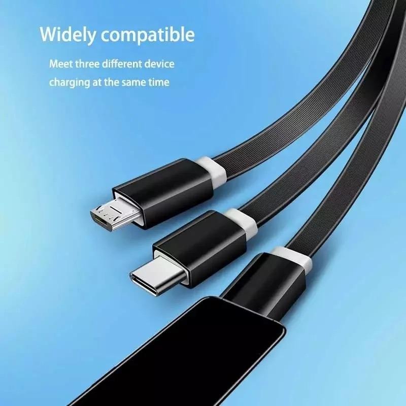 3 in 1 retractable USB charging cable