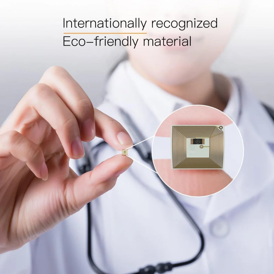 شريحة NFC الذكية من بلوميكس رقاقة بطاقة NFC مدمجة يمكن الطلاء فوقها لاخفائها