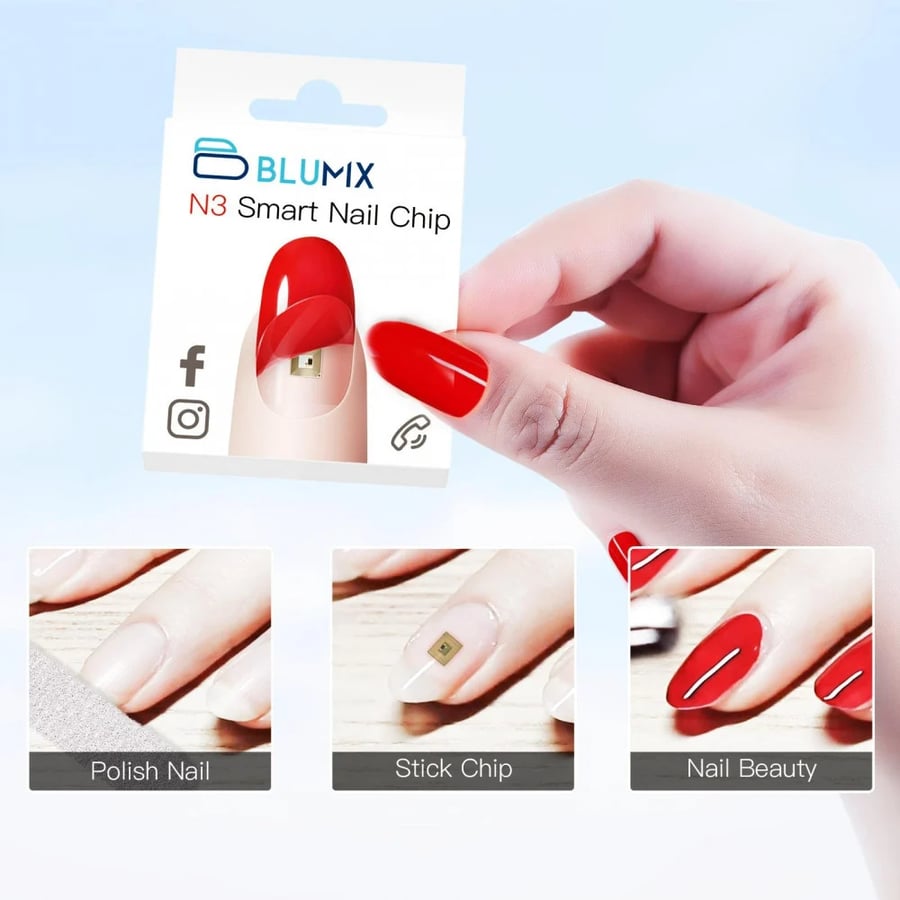 شريحة NFC الذكية من بلوميكس رقاقة بطاقة NFC مدمجة يمكن الطلاء فوقها لاخفائها