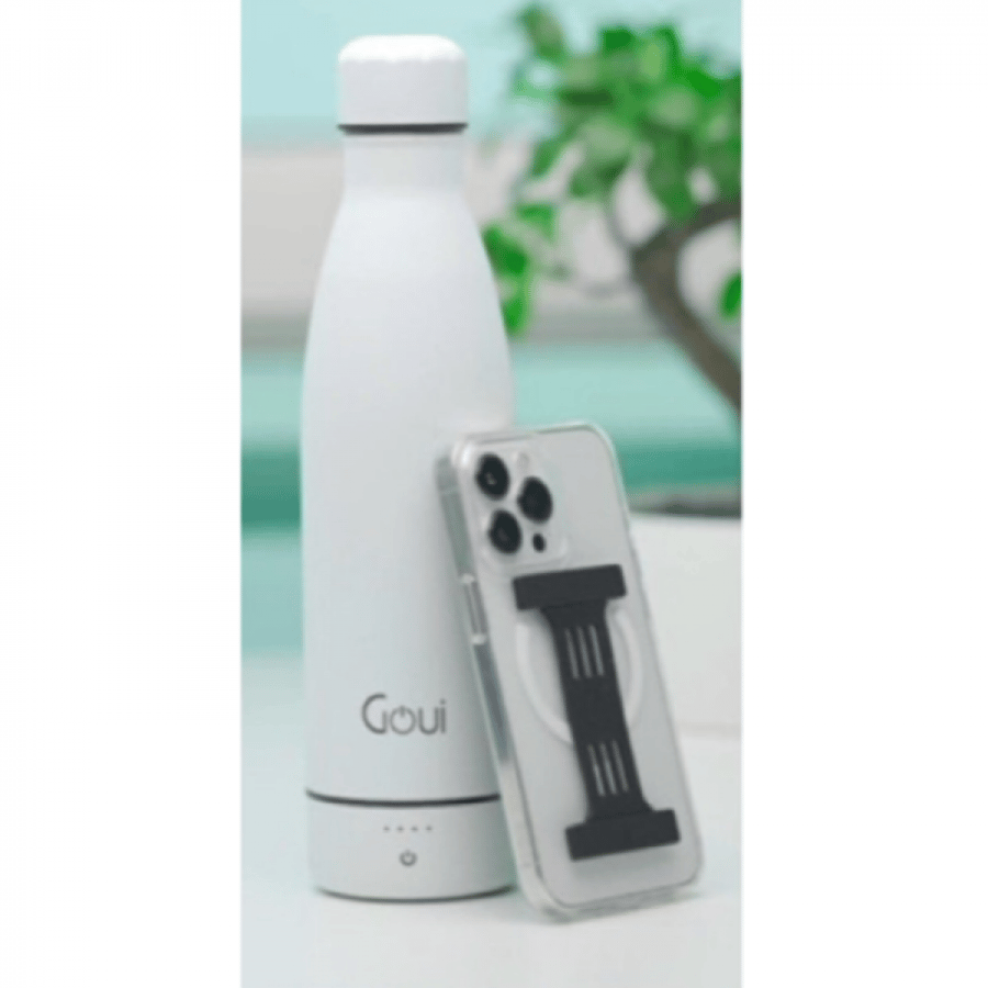 Goui Loch Bottle Double 18/8 stainless steel, Power Bank 6000 mah , Wireless charger 5 W