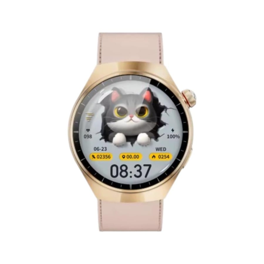 ساعة CALUS Watch 5 Mini الذكية للنساء بشاشة AMOLED – موديل CW10 Mini مع 3 أساور قابلة للتبديل