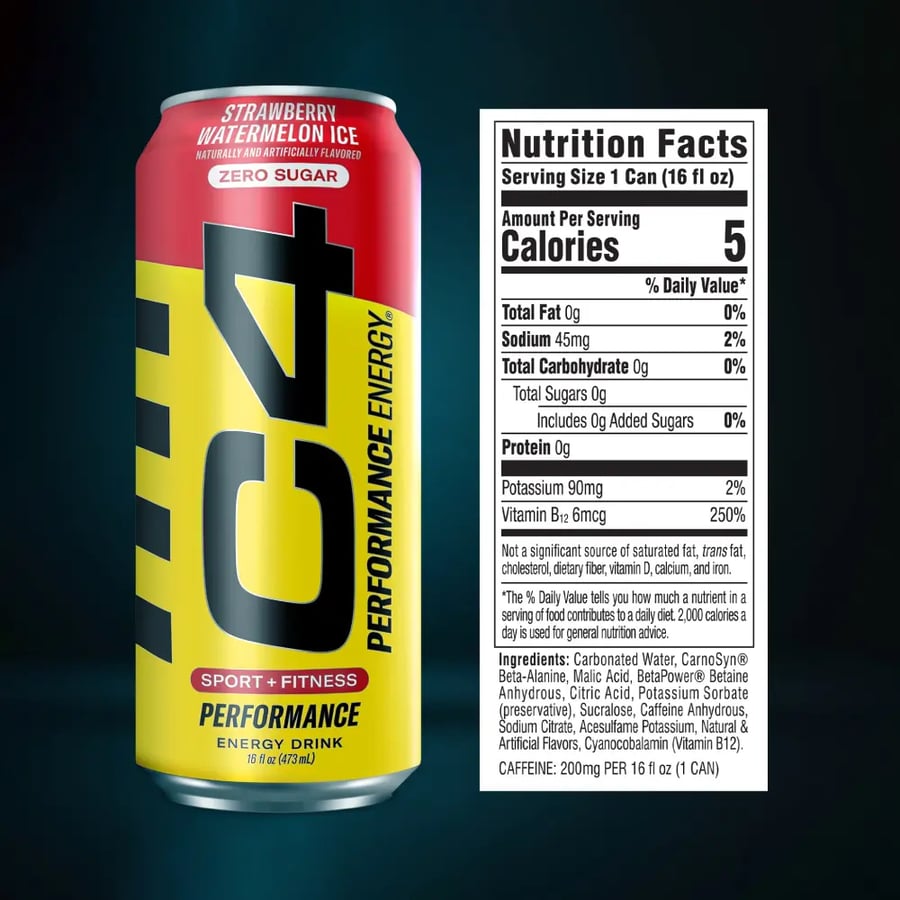 مشروب الطاقة سي فور سيليكور بنكهة كوزميك رينبو   - C4 ENERGY DRINK 473ml
