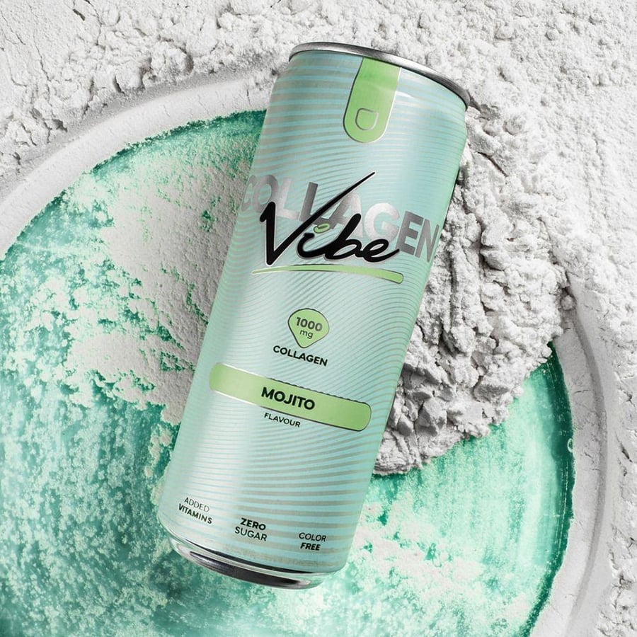 مشروب الكولاجين نانو فايب نكهة(موهيتو ليمون) بدون سكر 330 مل - Vibe Collagen Drink