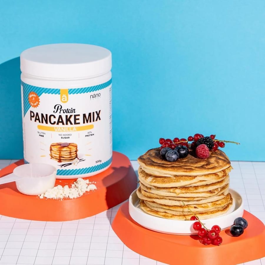 خليط بانكيك بروتين بنكهة الفانيلا Nano Supps Pancake Mix 500g