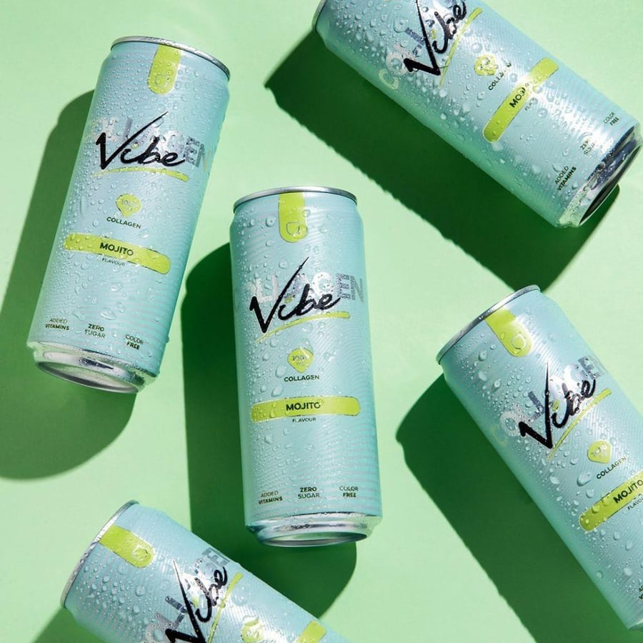 مشروب الكولاجين نانو فايب نكهة(موهيتو ليمون) بدون سكر 330 مل - Vibe Collagen Drink