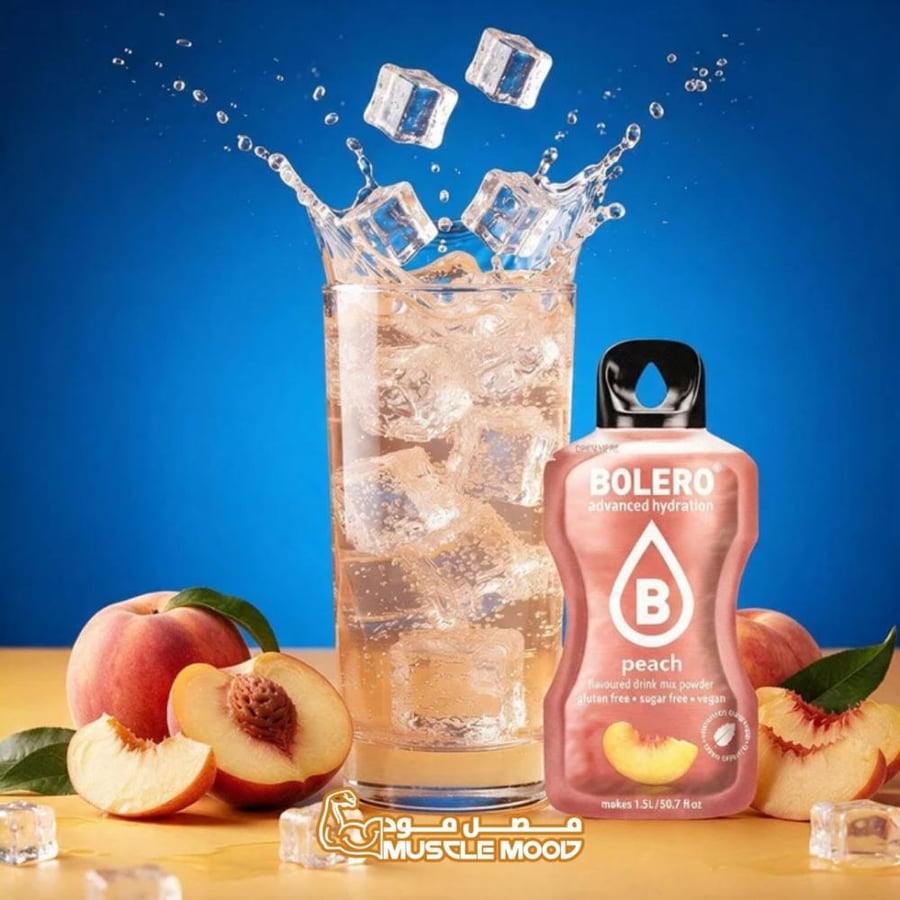 بوليرو منكهات الماء بنكهة (الخوخ) BOLERO Peach – عبوة واحدة 9 جم