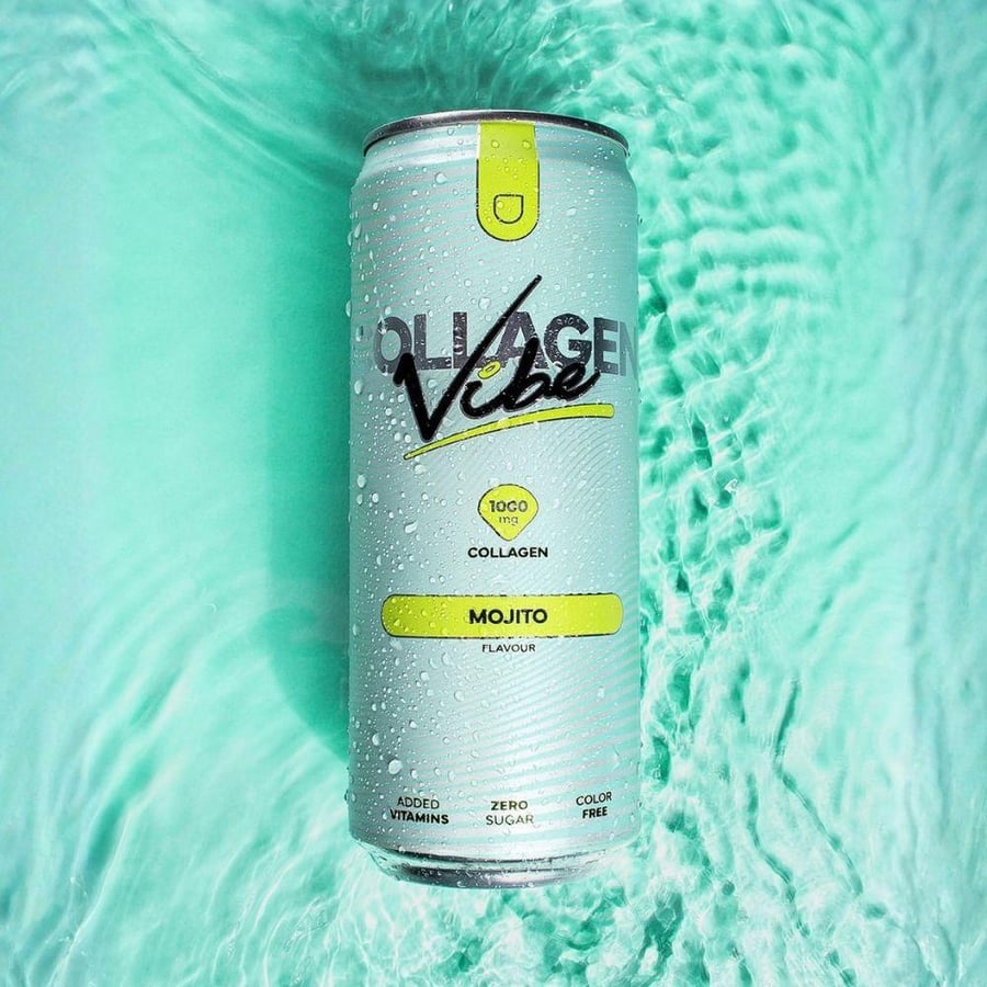 مشروب الكولاجين نانو فايب نكهة(موهيتو ليمون) بدون سكر 330 مل - Vibe Collagen Drink