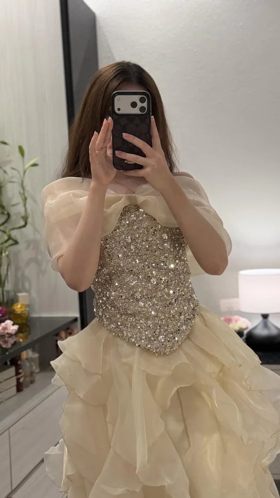 فستان ألينورا — Ivory Muse Dress