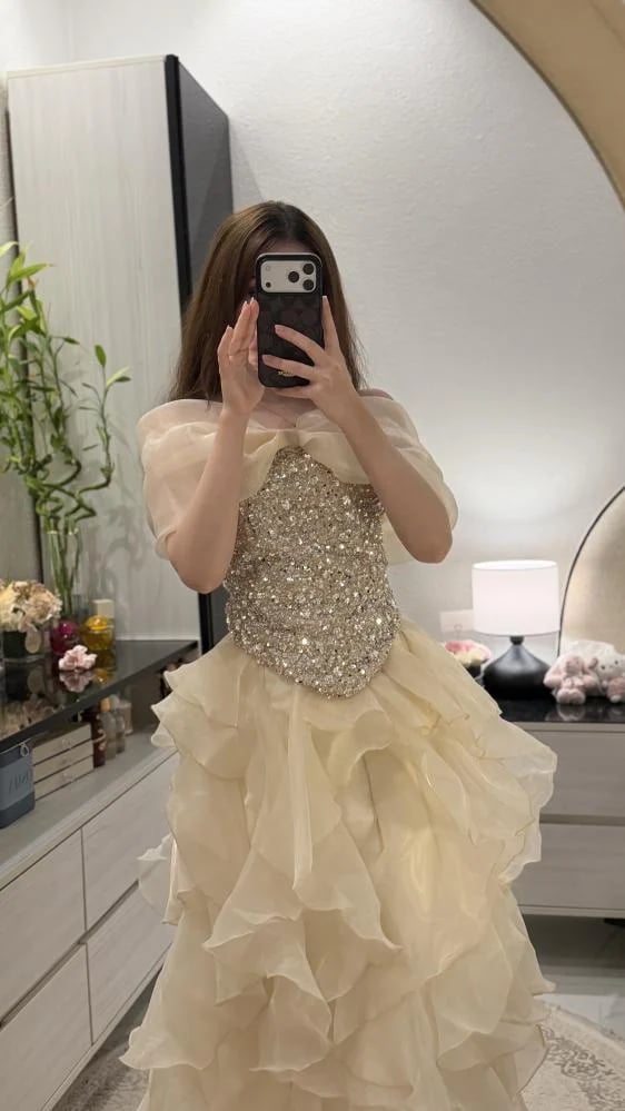 فستان ألينورا — Ivory Muse Dress