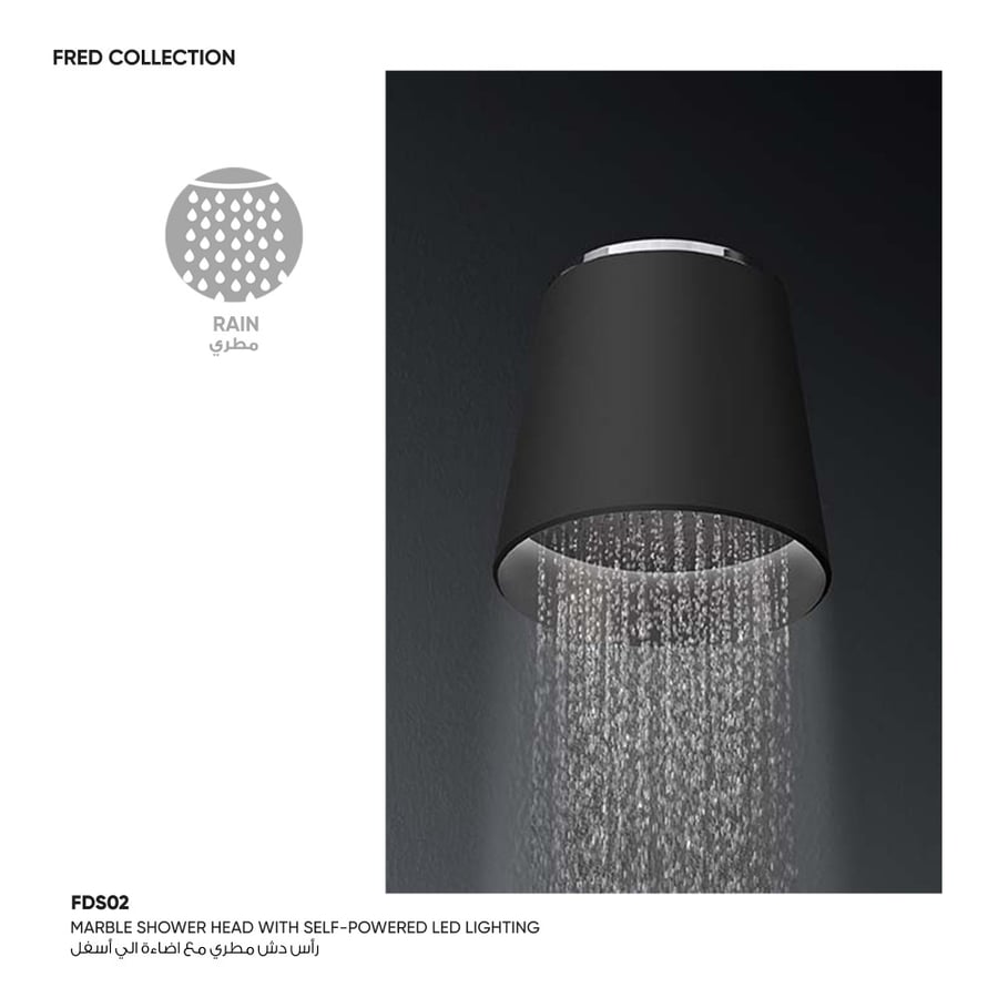رأس دش مطري سقفي مع اضاءة Fred​ - FDS02