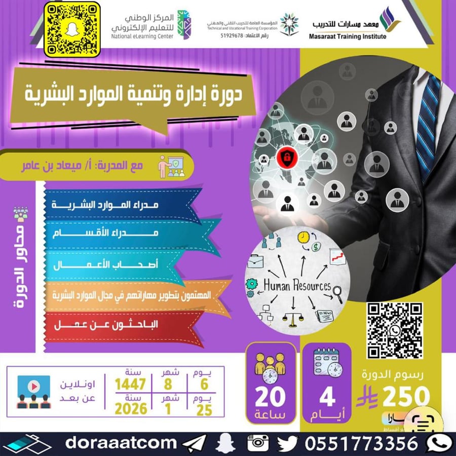 دورة إدارة وتنمية الموارد البشرية