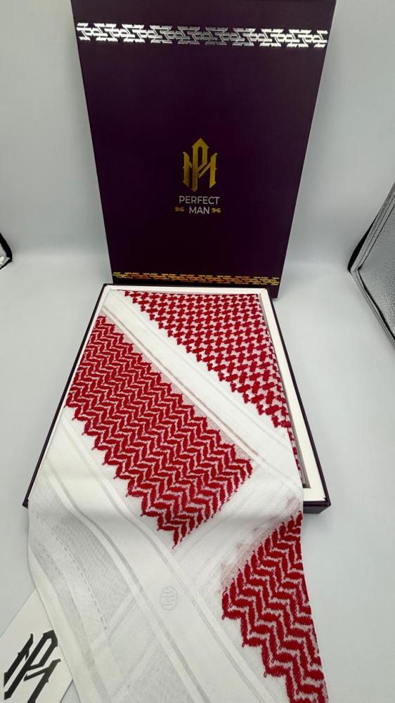 شماغ برفكت مان شبابي احمر 2024 - 23015