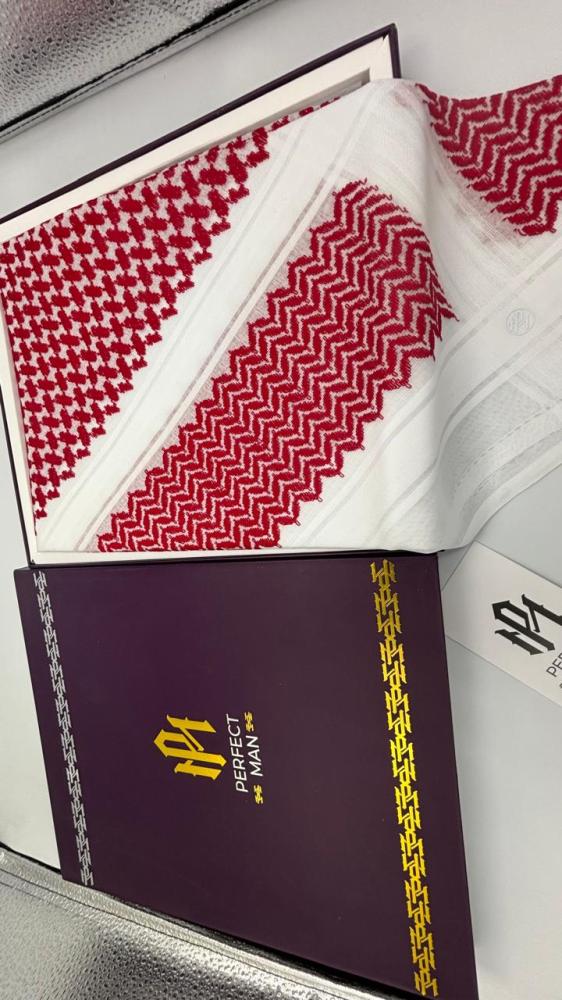شماغ برفكت مان شبابي احمر 2024 - 23015
