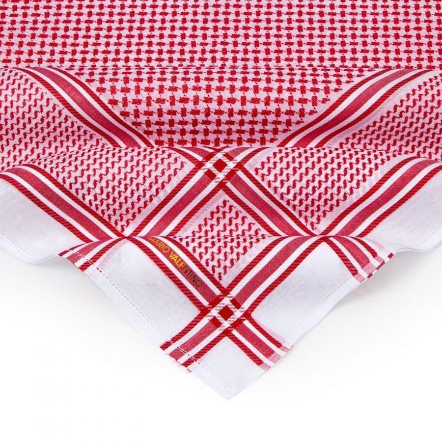 عرض حصري بكج شماغ ماريو فالنتينو الابيض + شماغ ماريو فالنتينو سلفر SVSR1