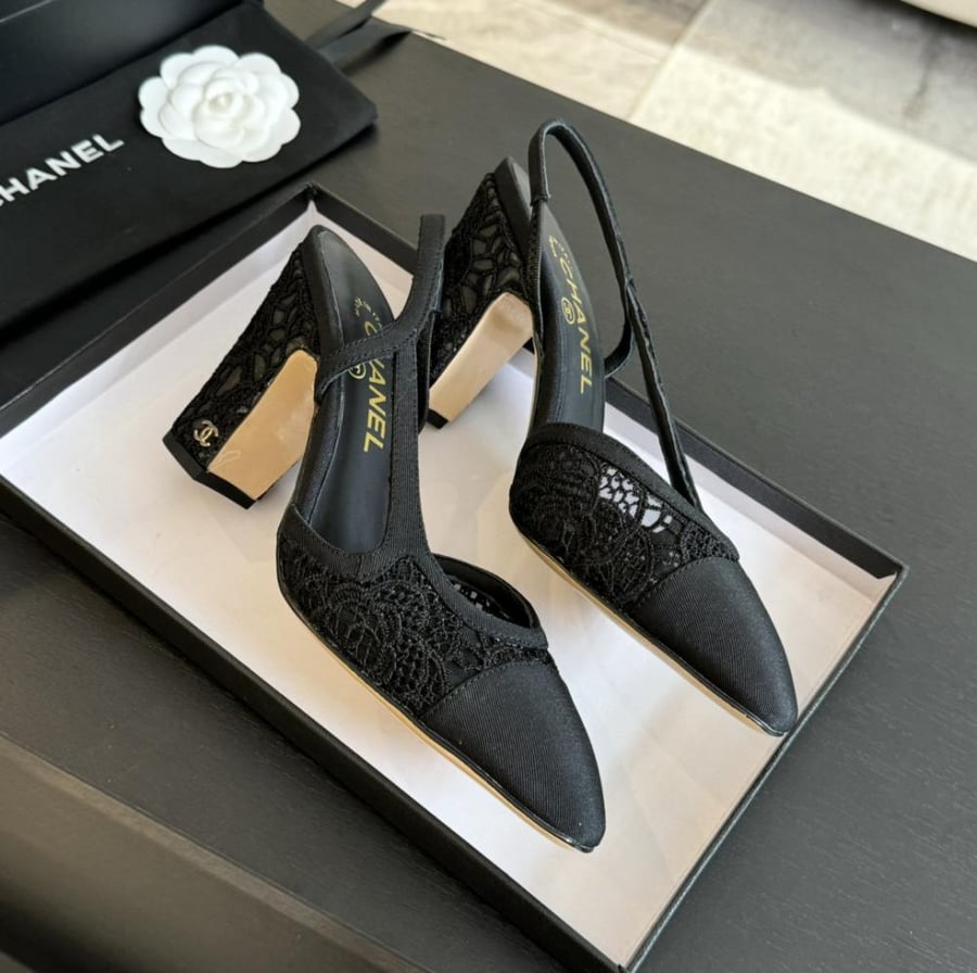 Chanel high heel shoe
