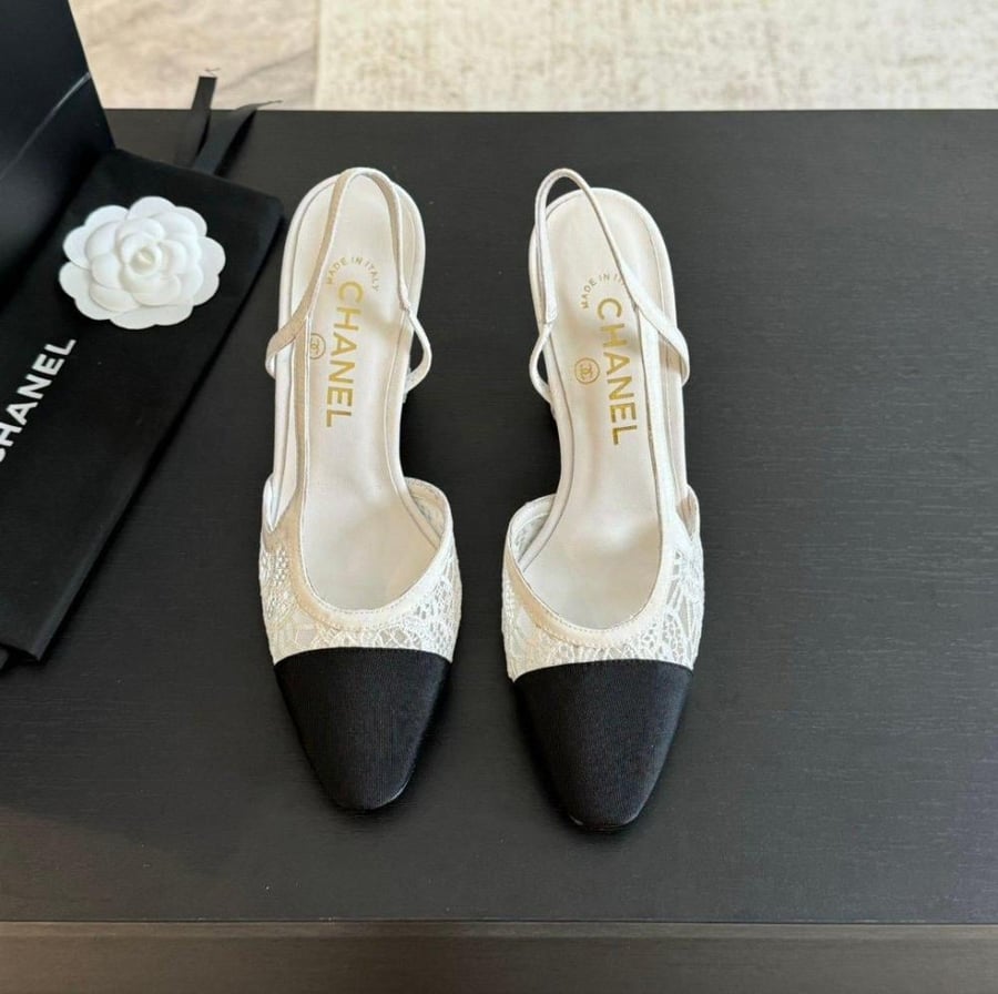 Chanel high heel shoe
