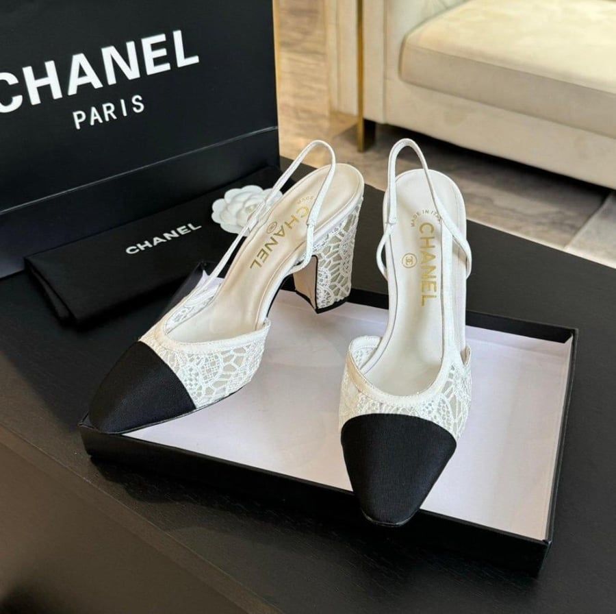Chanel high heel shoe