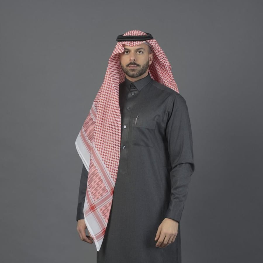 شماغ البسام البرتقالي