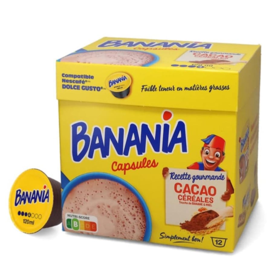 كبسولات بنانا لاله دلوتشي غوستو 12 كبسولة Hot Chocolate Banania 12 pods for Dolce Gusto