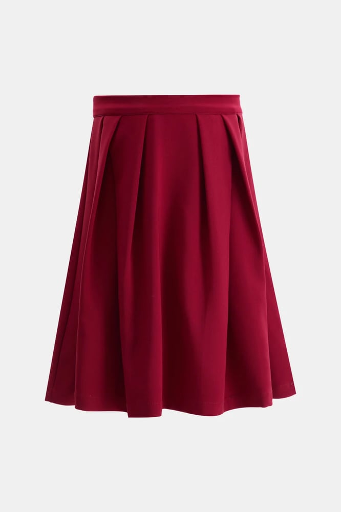 Wide pleated skirt