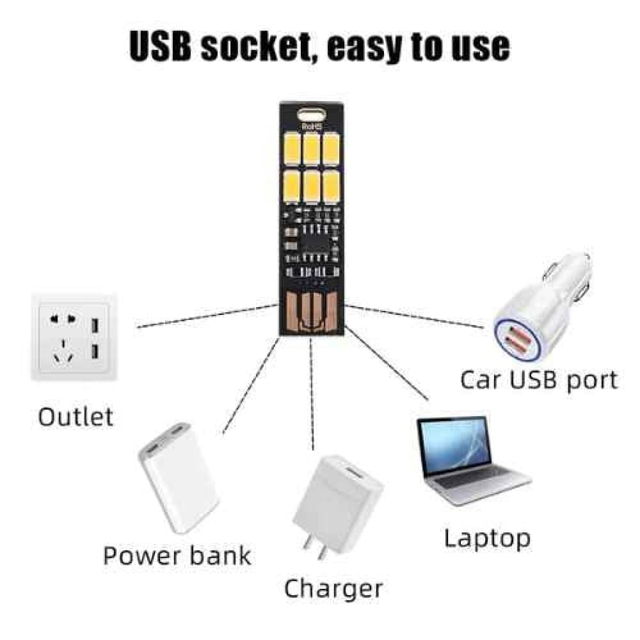USB LED lamp operated by touch