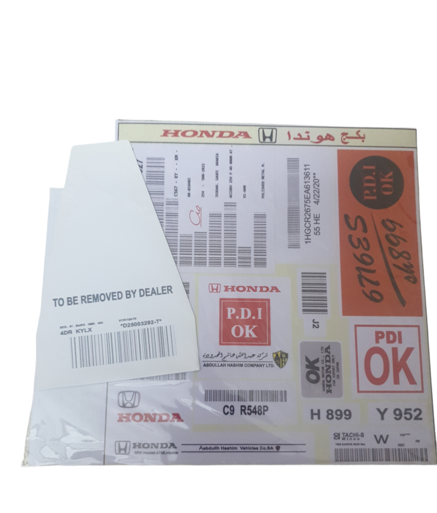 Honda sticker pack