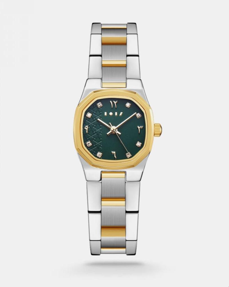 Women's watch, stainless steel, in gold and silver color