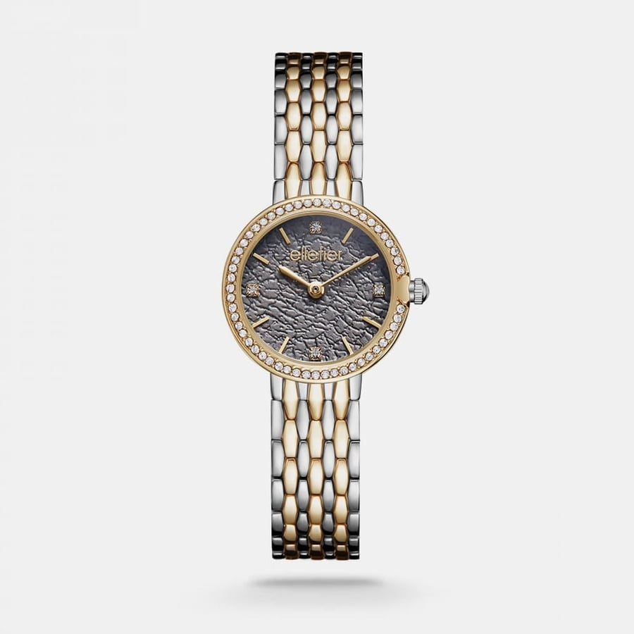 Women's Elite watch from Steel in gold and silver color | TOA021L060406