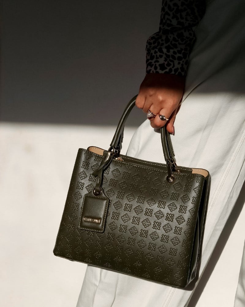 Women's bag Imuziouri in olive color | ELH011F0801