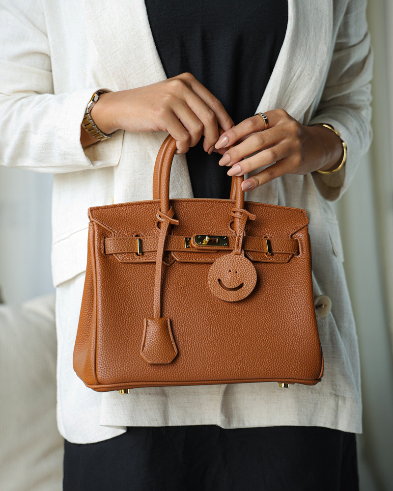 Women's classic bag in brown color