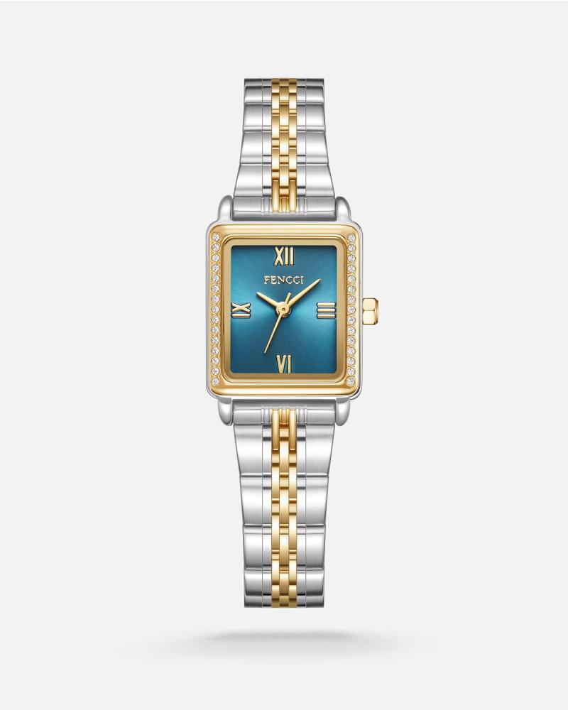 Women's watch, steel, in gold and silver color