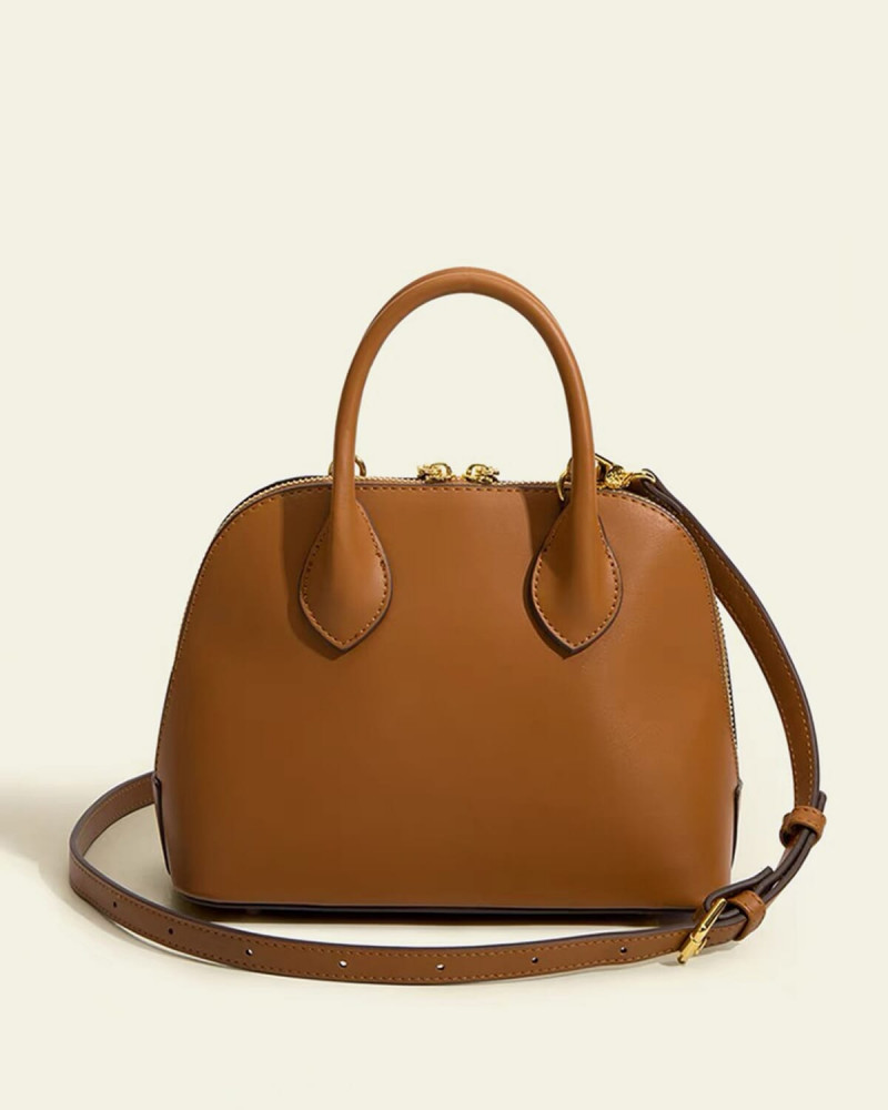 Women's bag made of leather in brown color | MLH071F070701