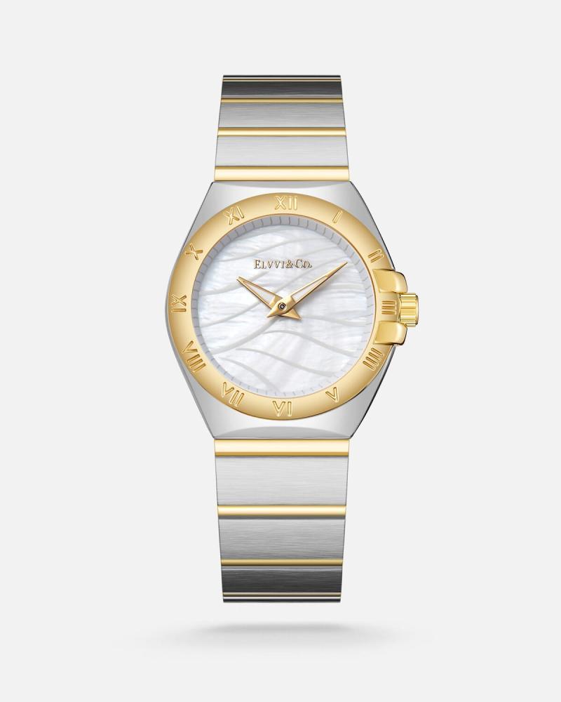 Women's watch, Elle & Co, steel case, in gold and silver color