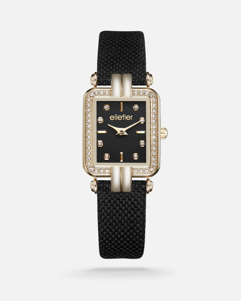 Elegant women's watch in black color